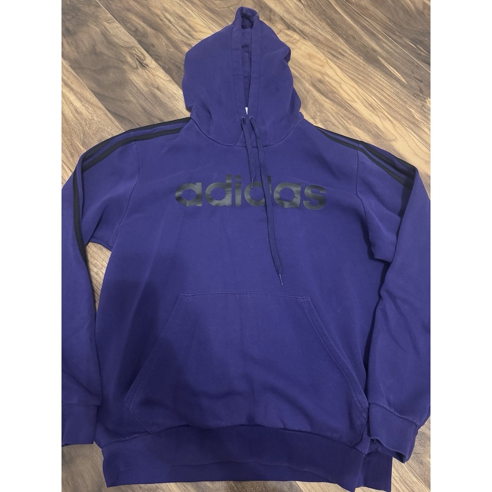Adidas Men's Purple Hoodie Size Large - Picture 3 of 5